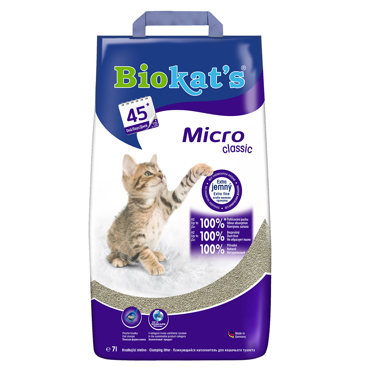 Biokat's Micro Classic Наполнитель минеральный комкующийся