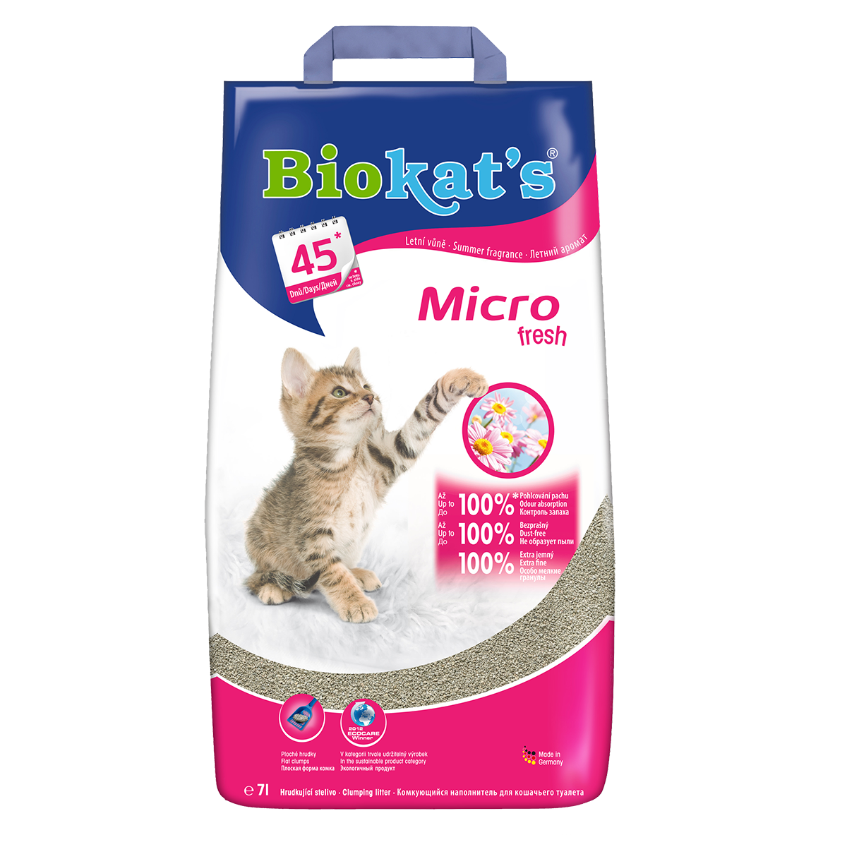 Biokat's Micro fresh Наполнитель минеральный комкующийся