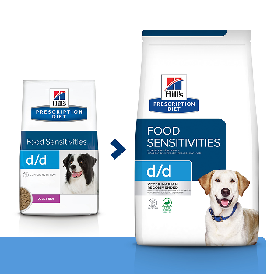Hill's PD d/d Корм-диета для собак для здоровья кожи при пищевой аллергии, с уткой