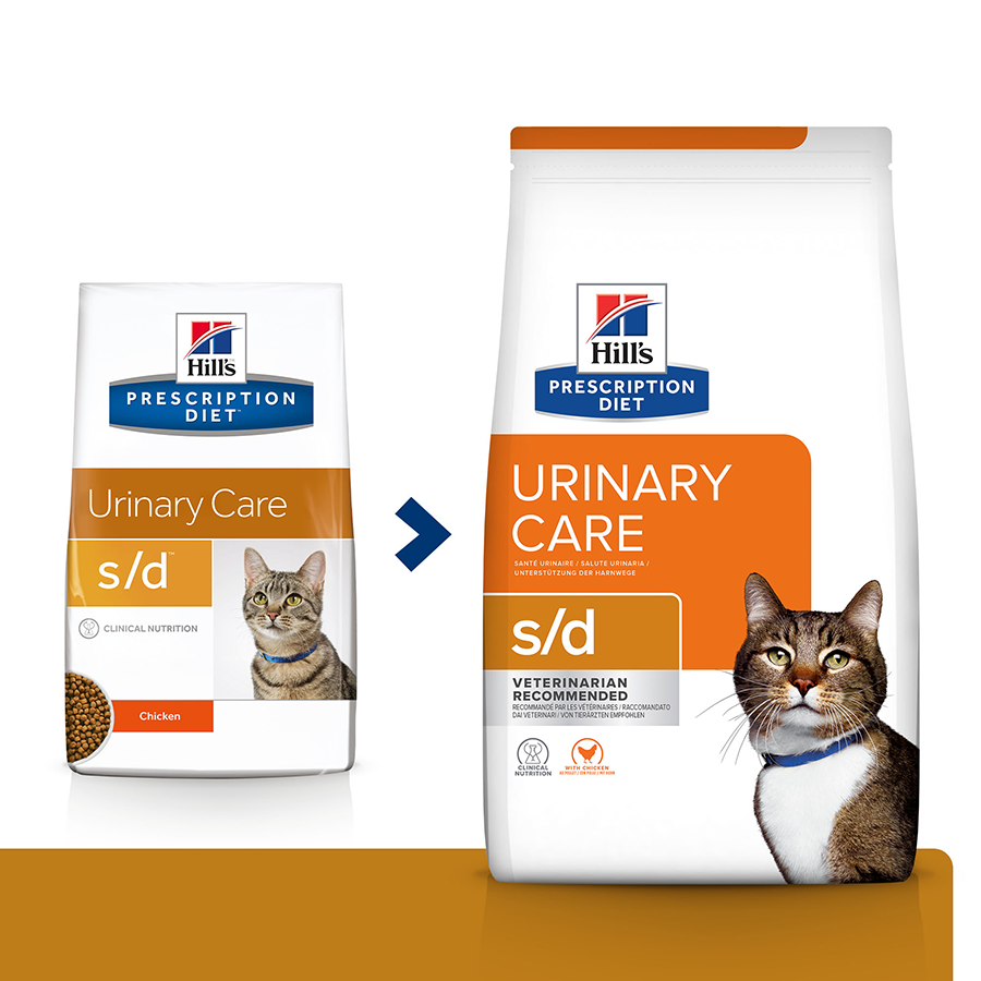 Hill's PD s/d Urinary Care Корм-диета для кошек при профилактике мочекаменной болезни, с курицей