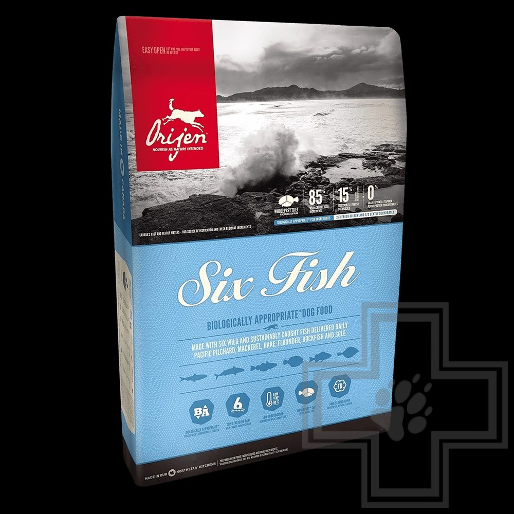 Orijen 6 Fish Корм для взрослых собак всех пород с рыбой