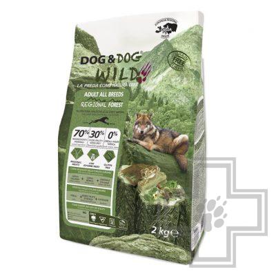 Dog&Dog Wild Корм для взрослых собак всех пород со свининой, кабаном и олениной