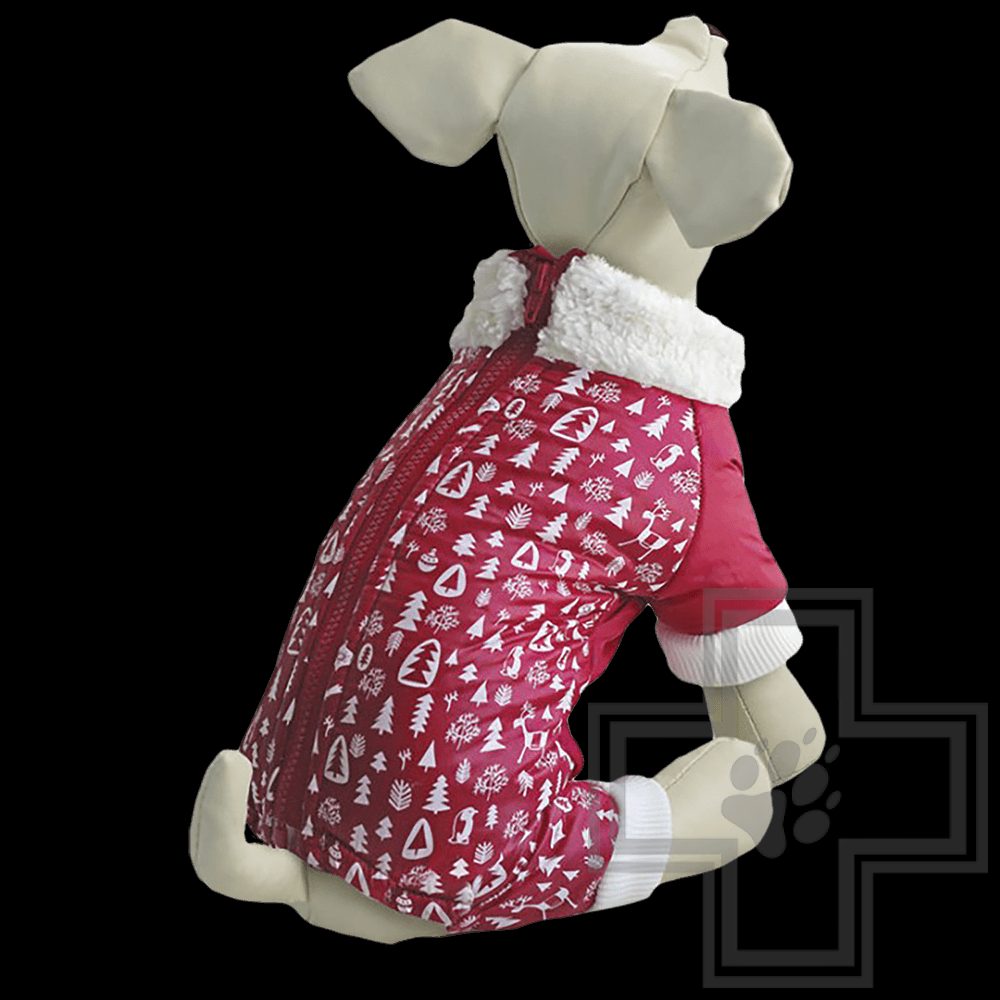 Triol Комбинезон зимний Ёлочки, красный