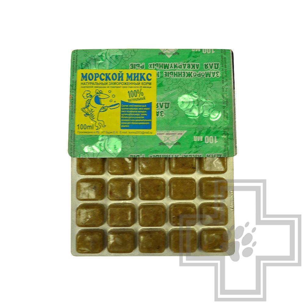 Коретра + мотыль корм для рыб замороженный