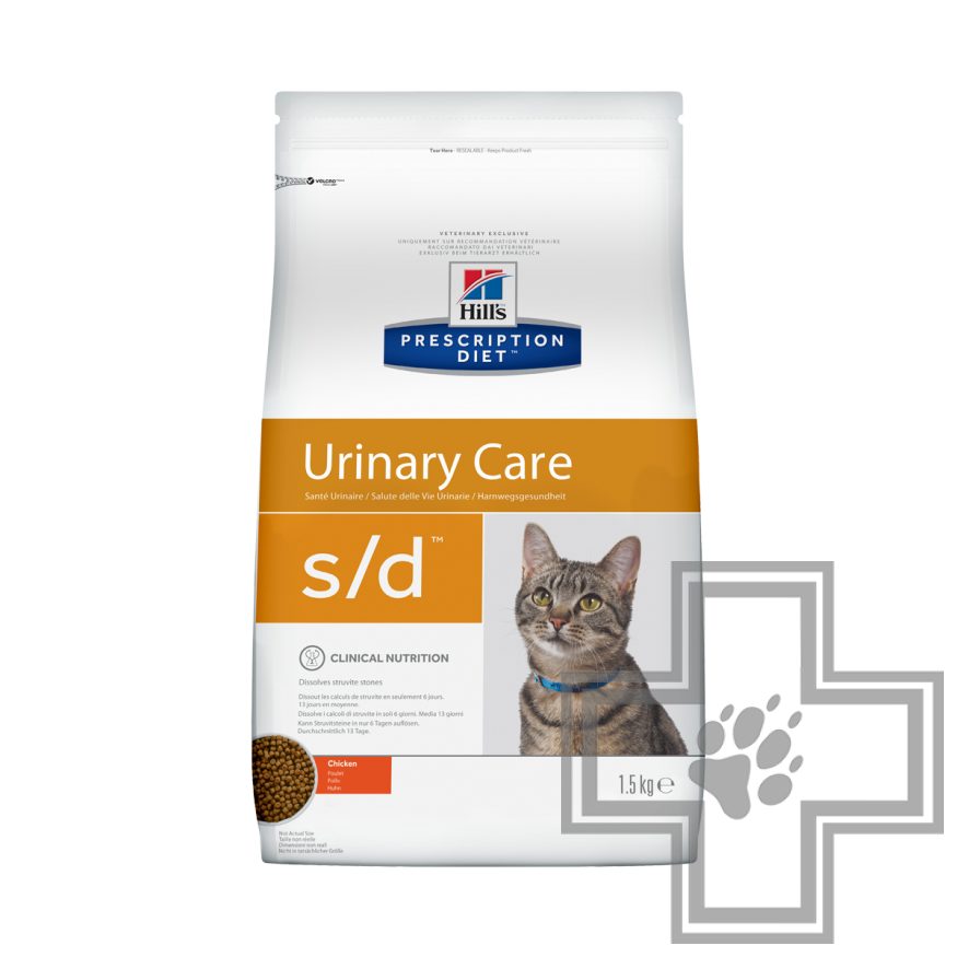 Hill's PD s/d Urinary Care Корм-диета для кошек, с курицей