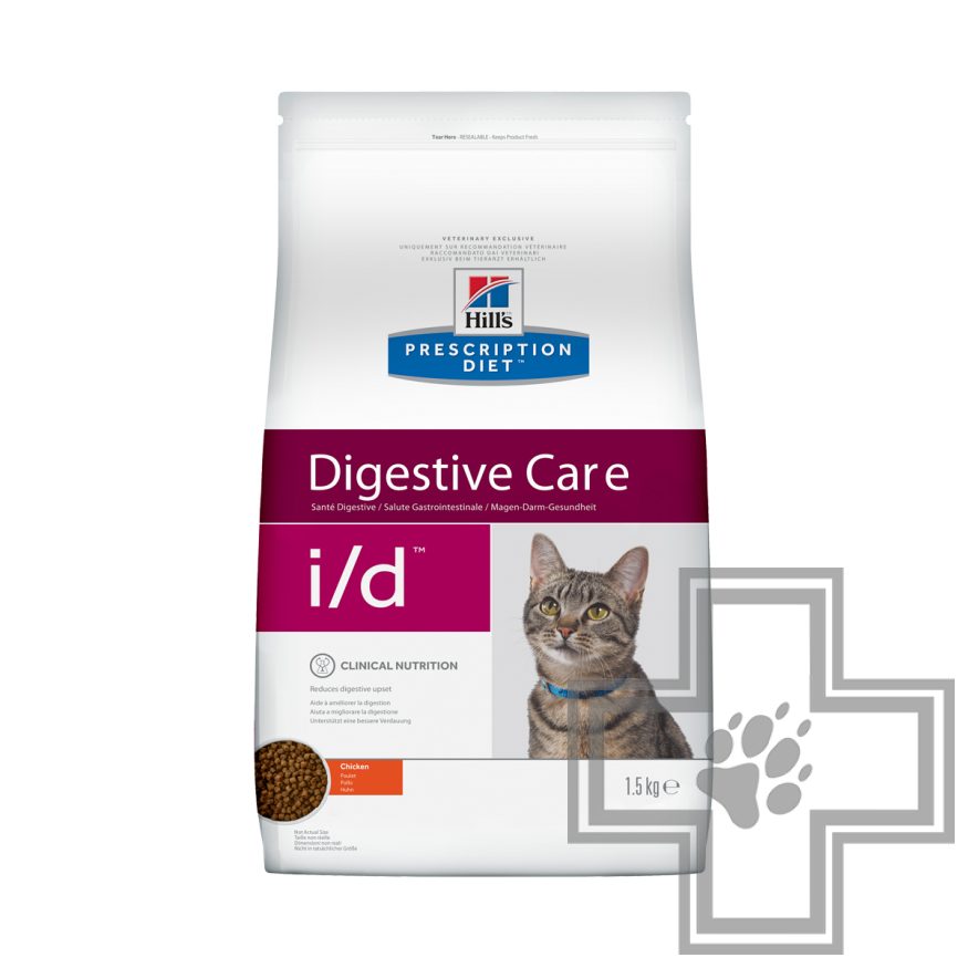Hill's PD i/d Корм-диета для кошек для поддержания здоровья ЖКТ, с курицей