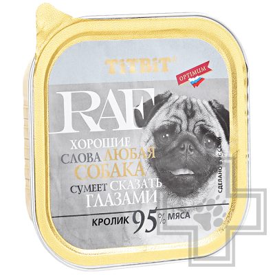 TiTBiT RAF Консервы для взрослых собак с кроликом