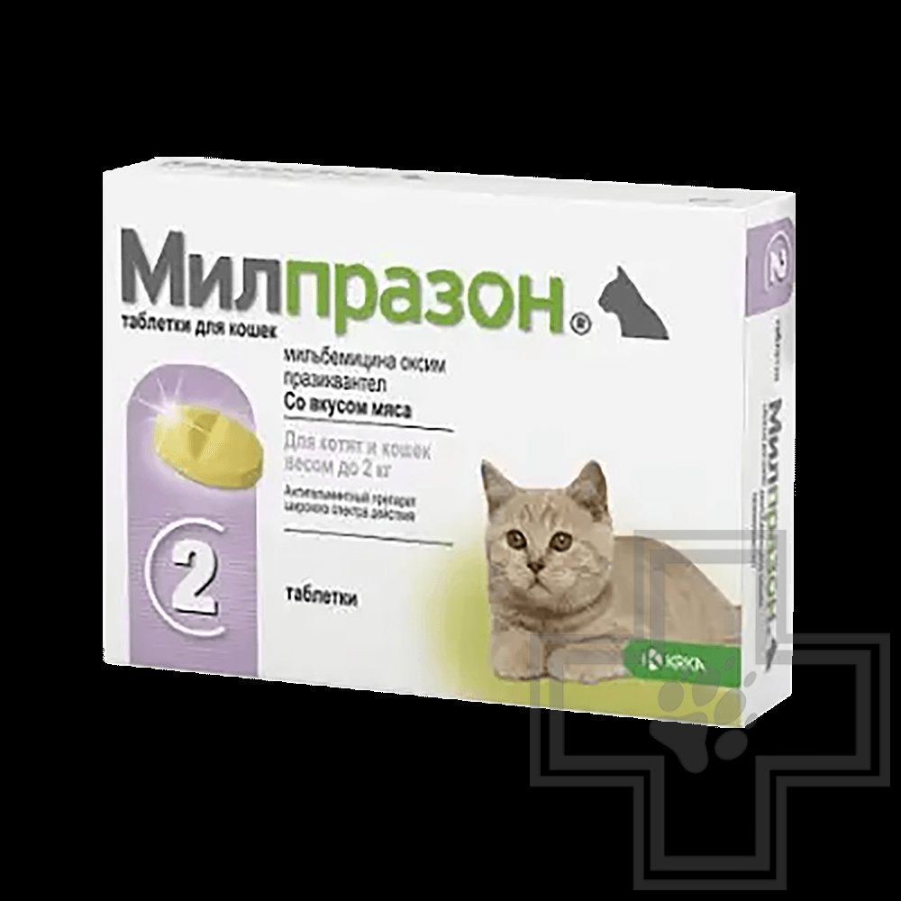 Милпразон таблетки от глистов для кошек (цена за 1 таблетку)