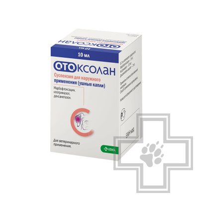 Отоксолан ушные капли для лечения отита для собак