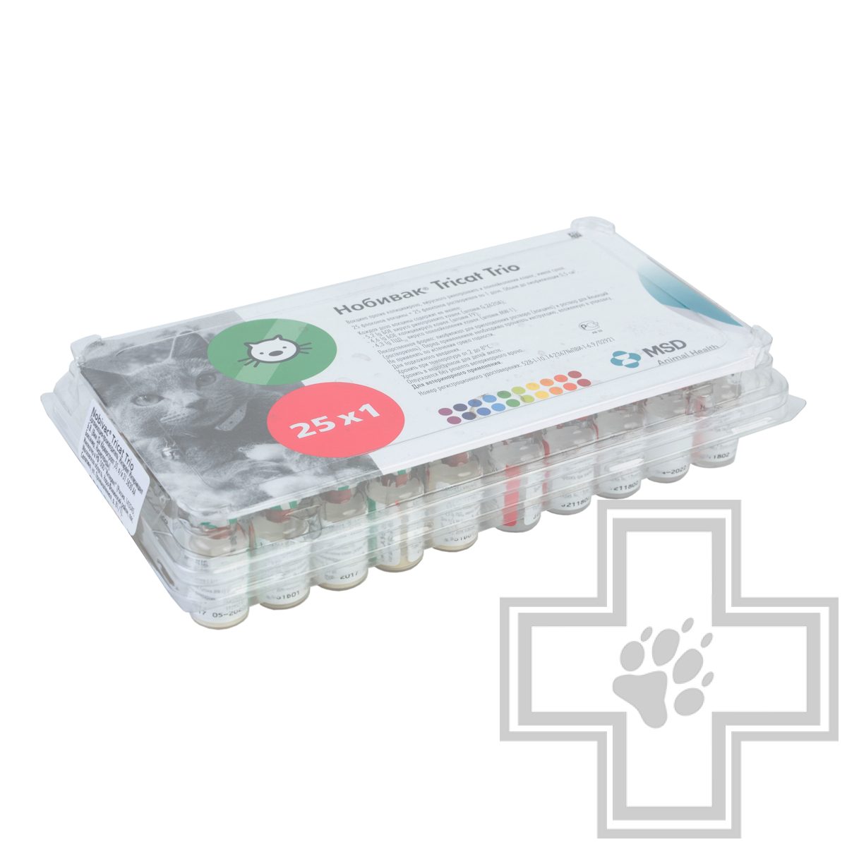 Нобивак Tricat Trio + растворитель Вакцина для кошек (цена за 1 дозу)