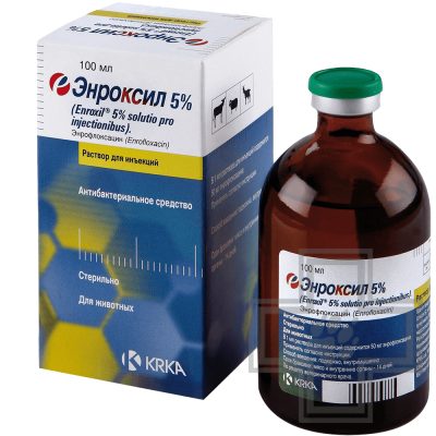 Энроксил 5% Антибактериальное средство, раствор для инъекций