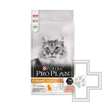 Pro Plan Корм для взрослых кошек с чувствительной кожей, с лососем