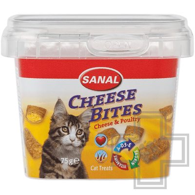 SANAL Cheese Bites Сырные подушечки для кошек (цена за 1 коробку)