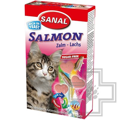 SANAL Salmon Витамины для кошек со вкусом лосося
