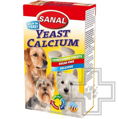 SANAL Yeast Calcium Пивные дрожжи для собак с кальцием