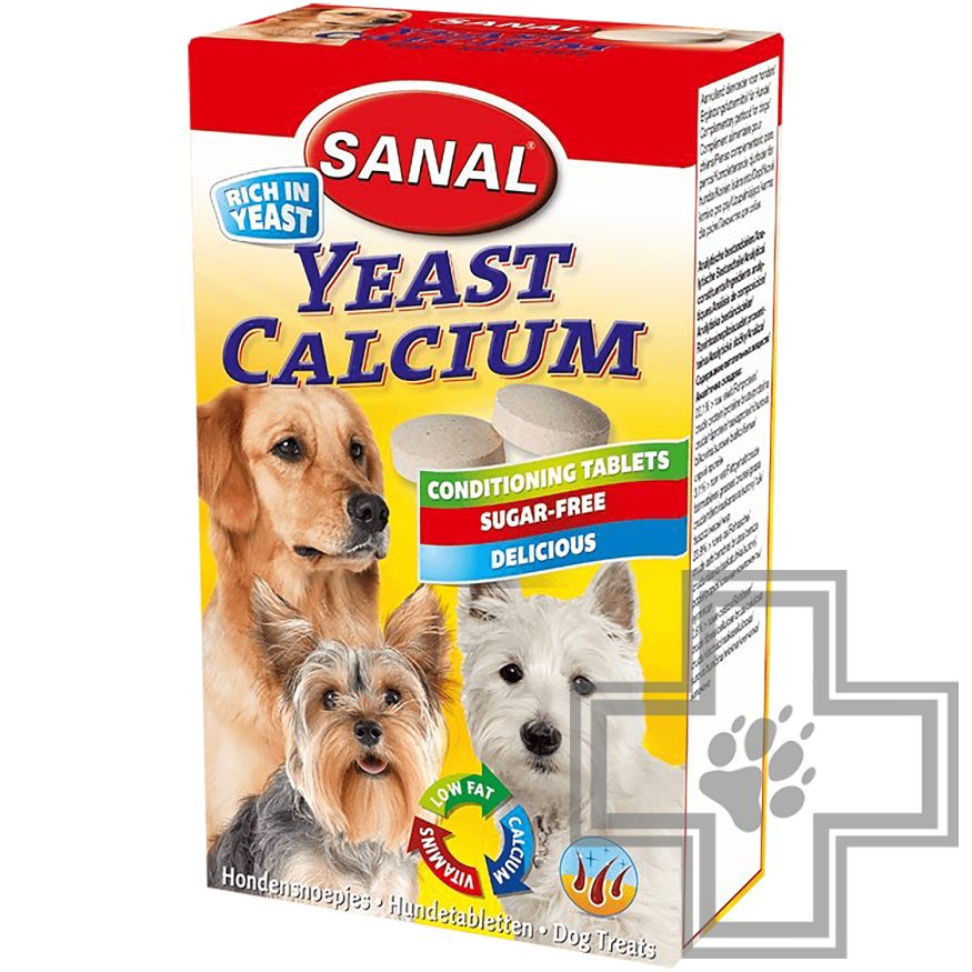 SANAL Yeast Calcium Пивные дрожжи для собак с кальцием
