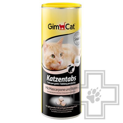 GimCat Katzentabs mit Mascarpone und Biotin Витамины с сыром маскарпоне и биотином для котят