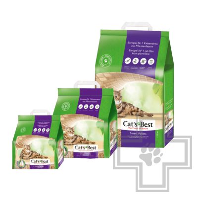 Cat's Best Smart Pellet Наполнитель древесный комкующийся