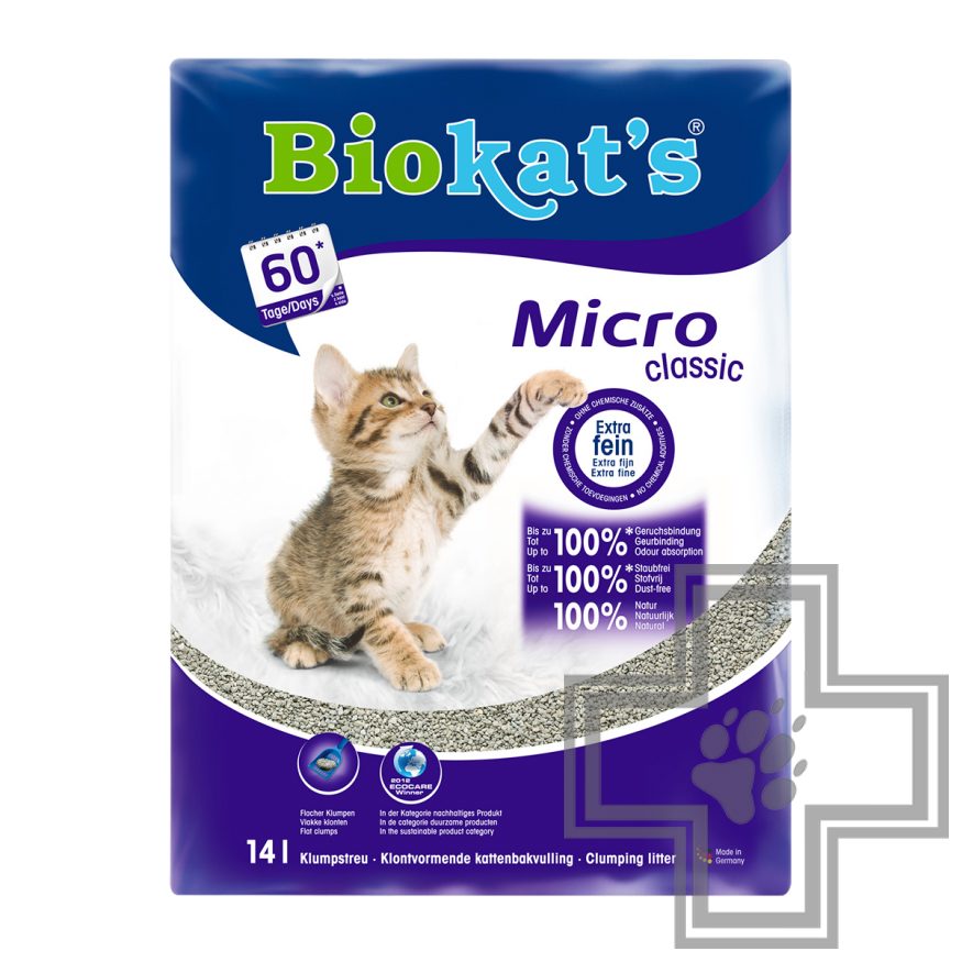 Biokat's Micro Classic Наполнитель минеральный комкующийся
