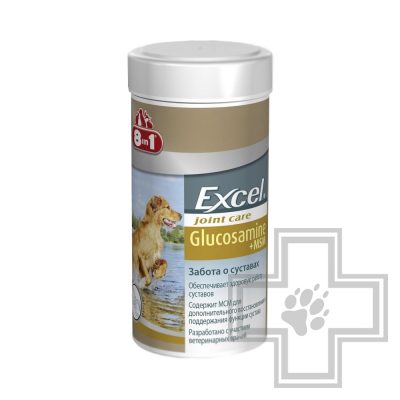 Кормовая добавка 8 в 1 Глюкозамин с МСМ для собак