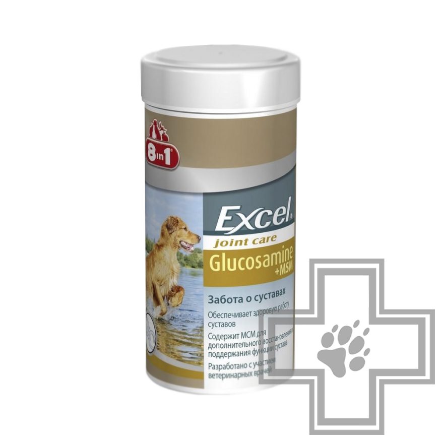 Кормовая добавка 8 в 1 Глюкозамин с МСМ для собак