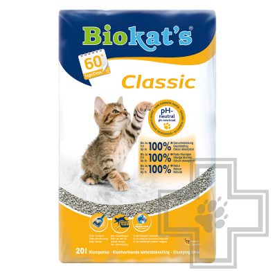 Biokat’s Classic 3 в 1 Natural Наполнитель минеральный комкующийся