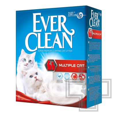 Ever Clean Multiple Наполнитель минеральный комкующийся для нескольких кошек