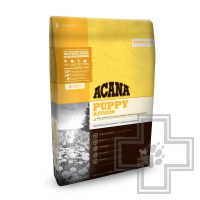 Acana Puppy & Junior Корм беззерновой для щенков средних пород, с цыпленком