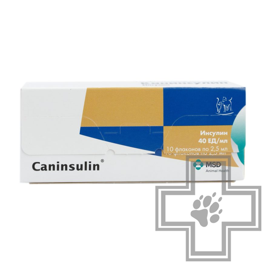 Канинсулин при инсулинозависимом диабете у собак и кошек (цена за 1 флакон)