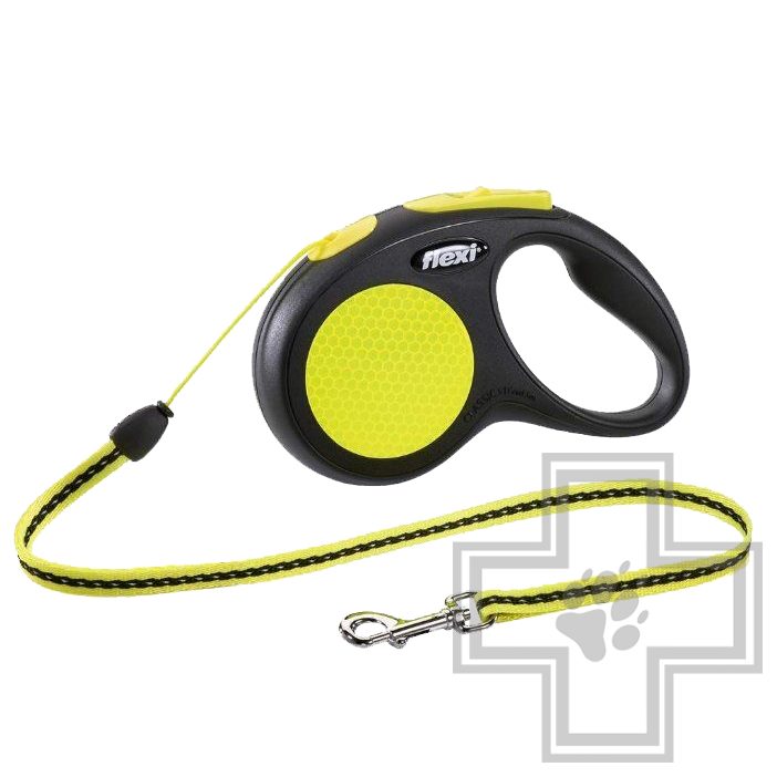 Flexi New Neon Поводок-рулетка тросовая