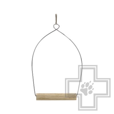 Beeztees Качели для птиц деревянные хромированные