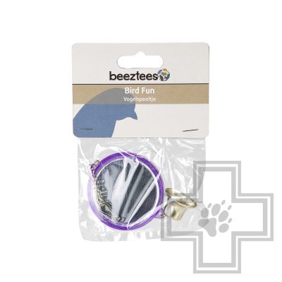 Beeztees Зеркало круглое пластиковое с колокольчиком