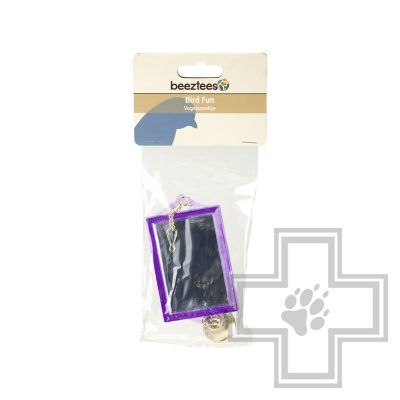 Beeztees Зеркало прямоугольное пластиковое с колокольчиком