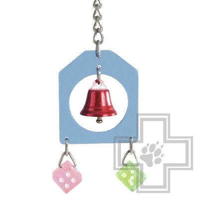 Beeztees Игрушка Акриловый домик с колокольчиком и кубиками