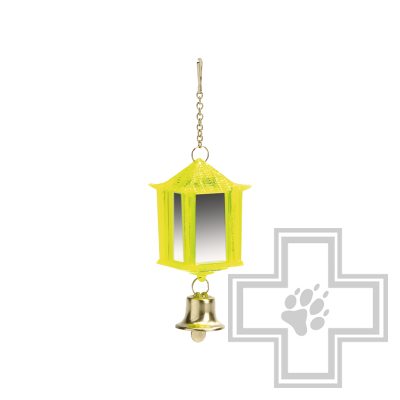 Beeztees игрушка фонарик пластиковый с зеркалом и колокольчиком