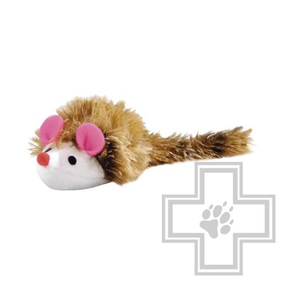 Beeztees Мышь плюшевая с длинным ворсом для кошек