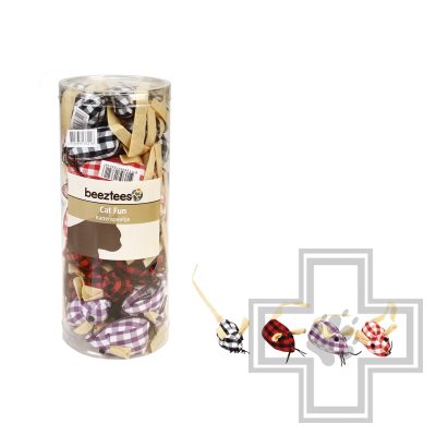 Beeztees Клетчатая мышь с кошачьей мятой (цена за 1 игрушку)