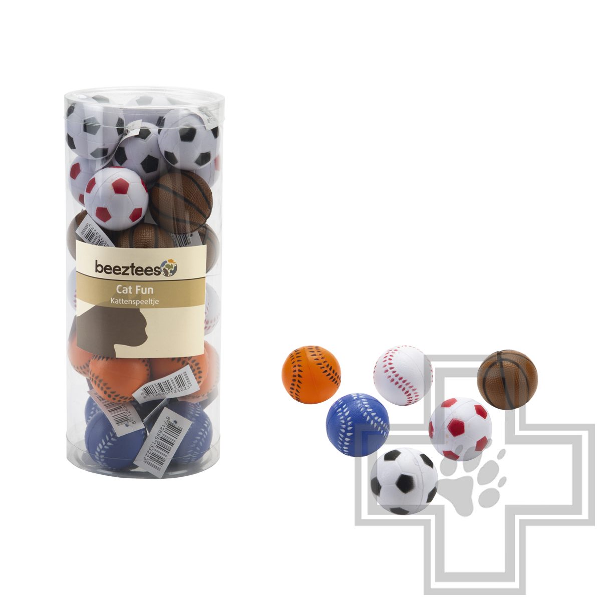 Beeztees Игрушка Мяч спортивный для кошек (цена за 1 мяч)