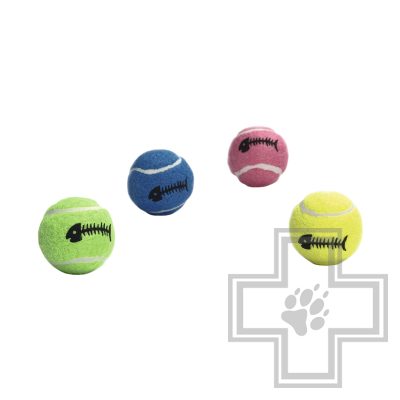 Beeztees Игрушка Мяч теннисный с колокольчиком для кошек (цена за 1 игрушку)