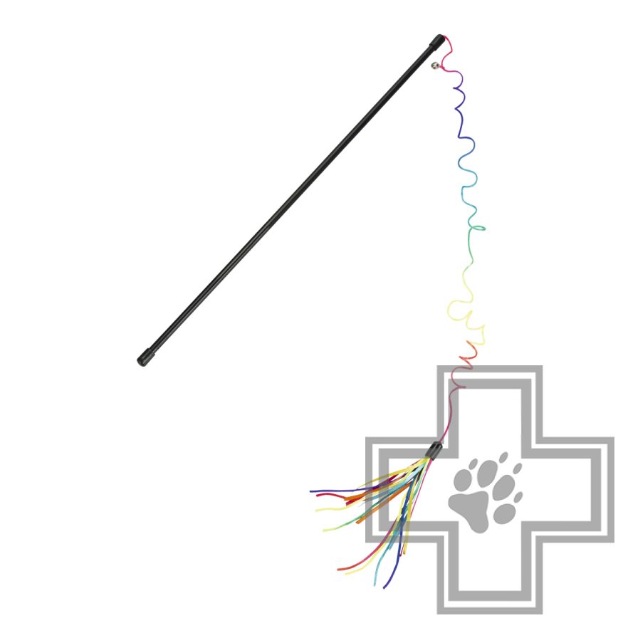Beeztees Удочка с радужным хвостом для кошек (цена за 1 игрушку) Beeztees Удочка с радужным хвостом для кошек (цена за 1 игрушку)