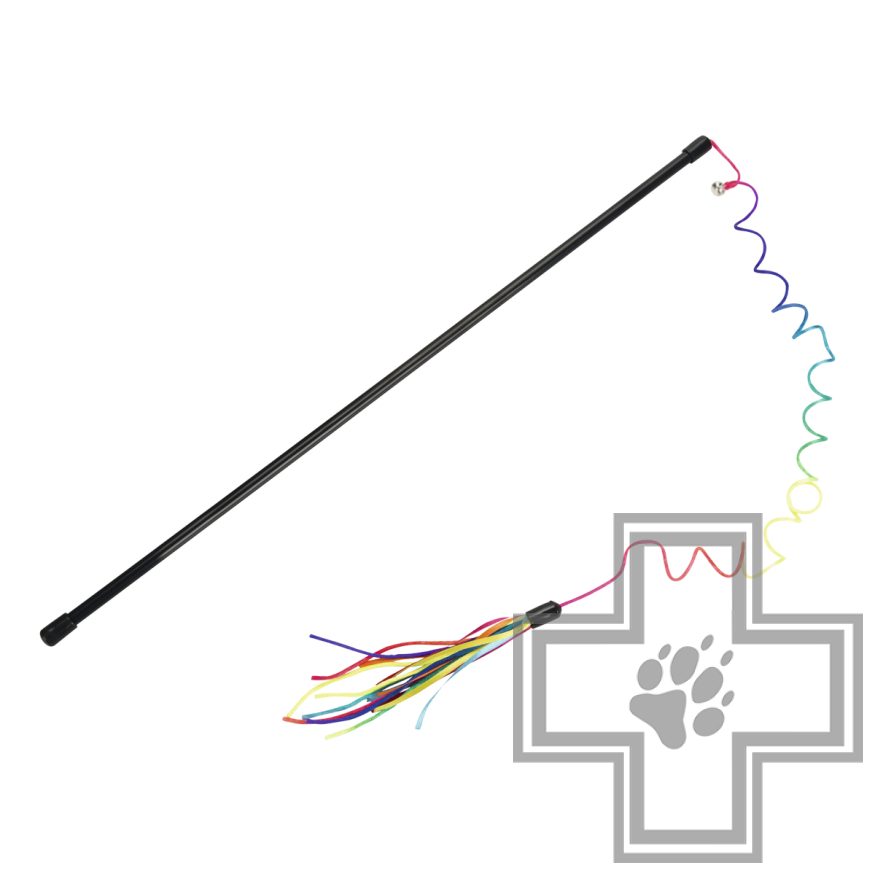 Beeztees Удочка с радужным хвостом для кошек (цена за 1 игрушку) Beeztees Удочка с радужным хвостом для кошек (цена за 1 игрушку)