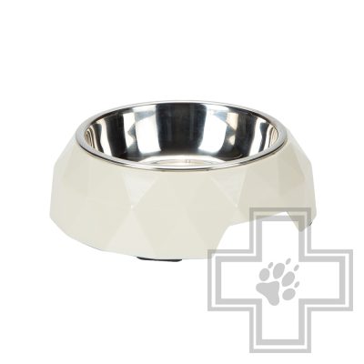 Beeztees Diamond Миска меламиновая 14 см, белая