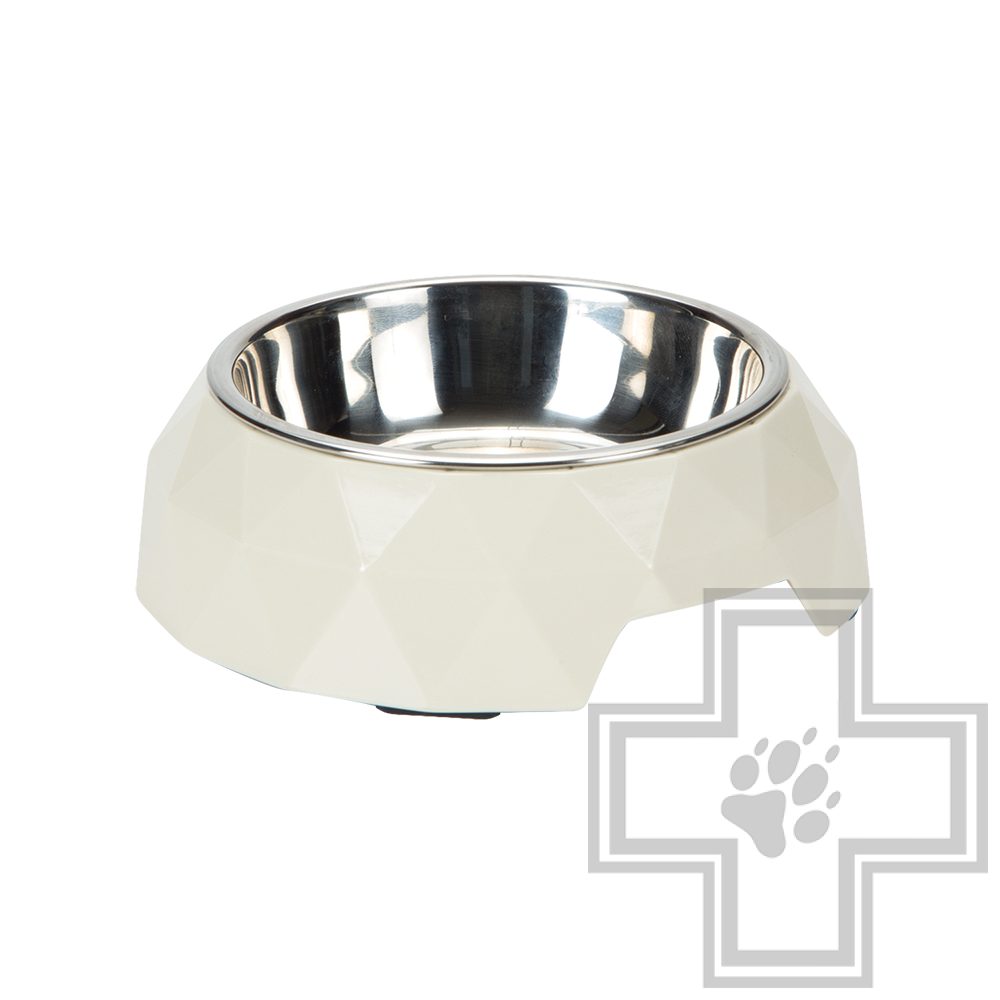 Beeztees Diamond Миска меламиновая 14 см, белая