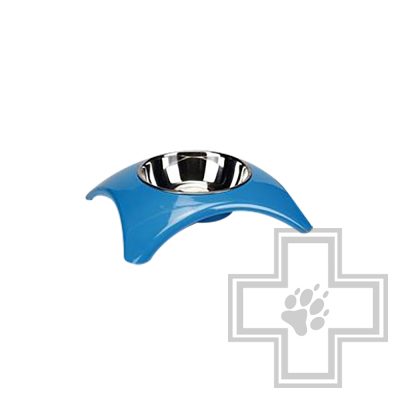 Beeztees Yuko Миска меламиновая 21 см, голубая