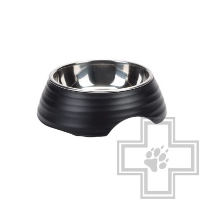 Beeztees Rimpu Миска меламиновая 17,5 см, черная