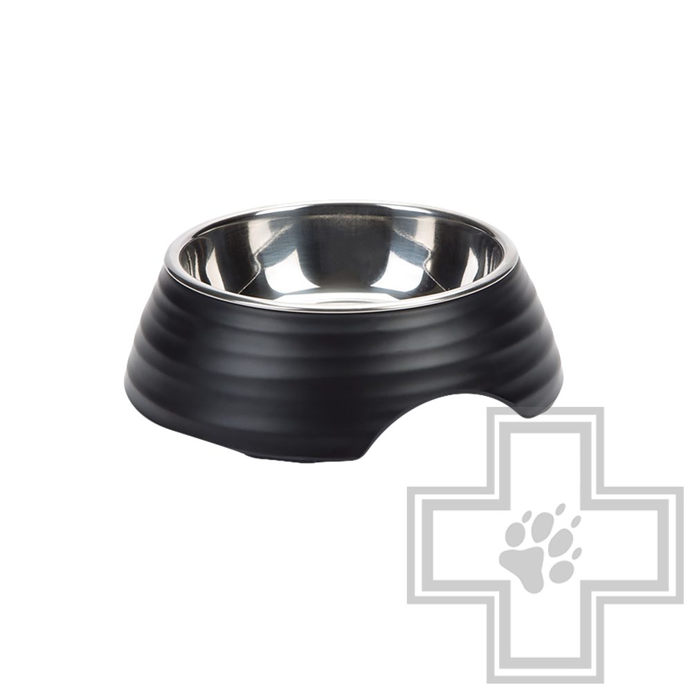 Beeztees Rimpu Миска меламиновая 17,5 см, черная