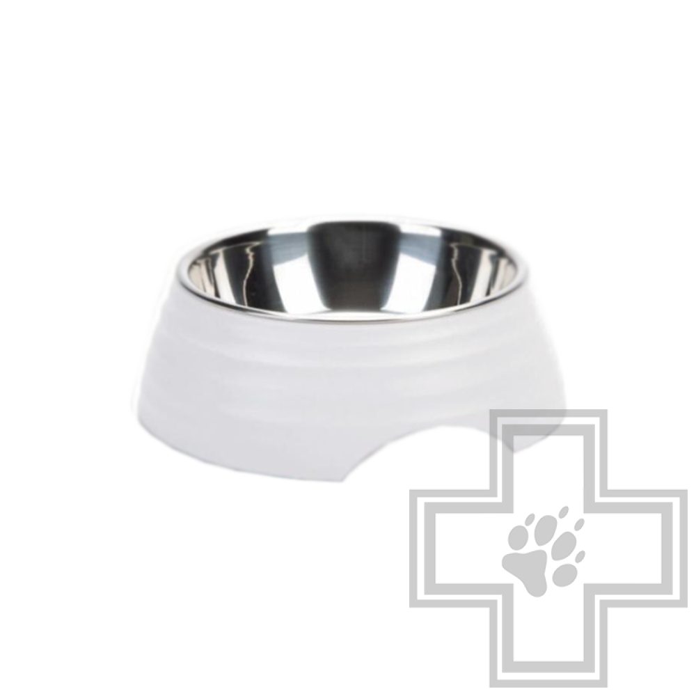 Beeztees Rimpu Миска меламиноая 14 см, белая