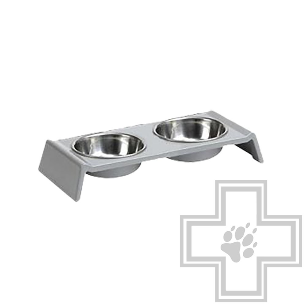 Beeztees My Favourite Dog Набор мисок меламиновый 30 х 16 см, серый