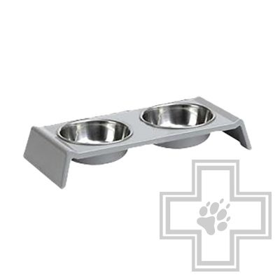 Beeztees My Favourite Dog Набор мисок меламиновый 30 х 16 см, белый