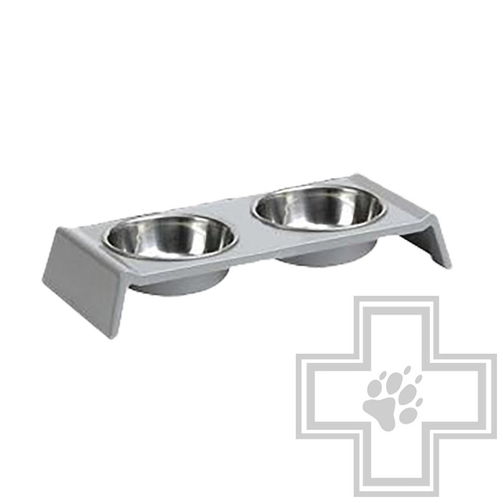 Beeztees My Favourite Dog Набор мисок меламиновый 30 х 16 см, белый